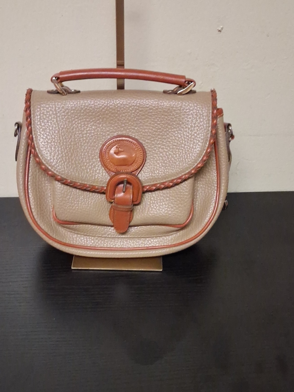 Dooney & Bourke Classic Two-Tone Leather Satchel Bag -